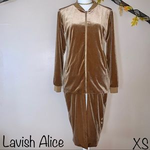 Lavish Alice Long Tan Jacket, Size XS